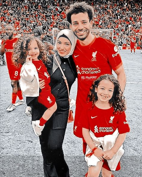 محمد صلاح و همسرش
