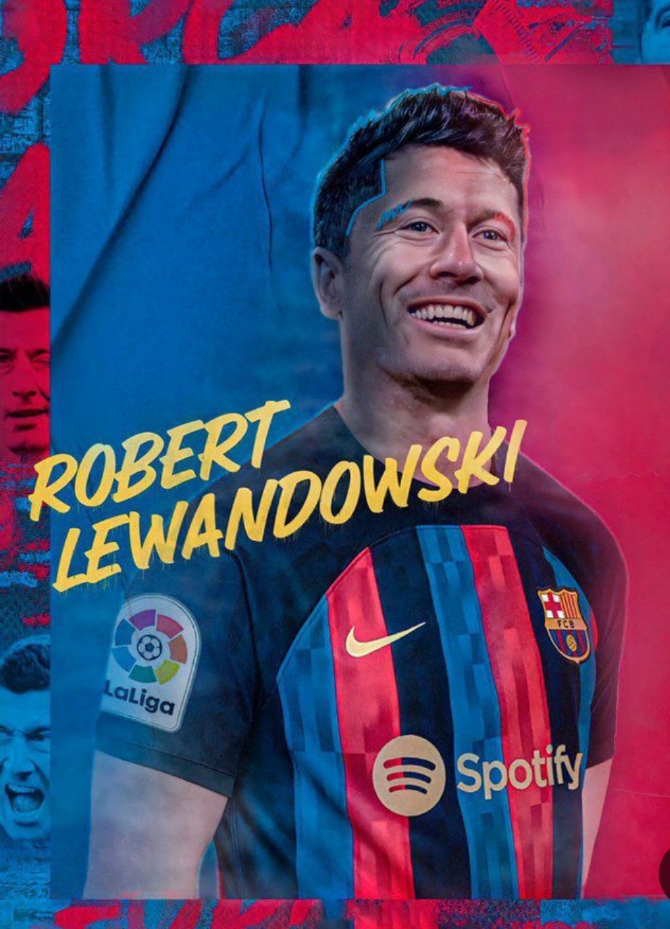 wallpaper 4k Robert Lewandowski