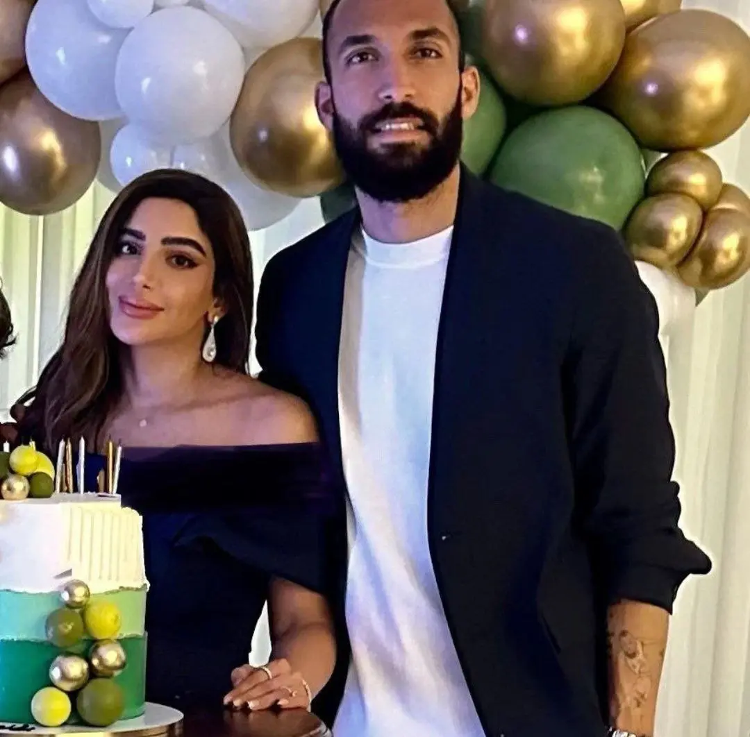 روزبه چشمی و همسرش