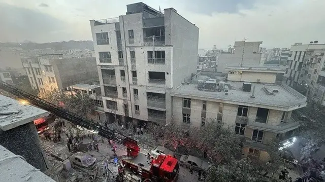 مناطق مورد حمله اسرائیل به تهران 