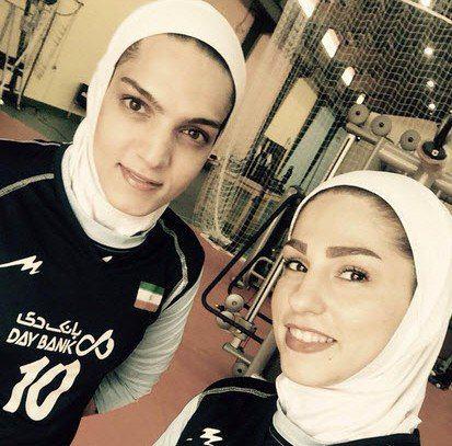 عکس مائده برهانی والیبالیست